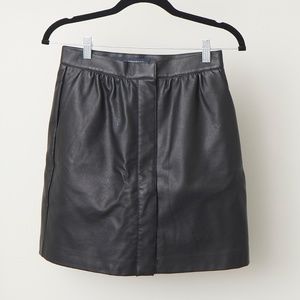 French connection leather skirt